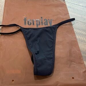 Forplay Midnight Black Thong